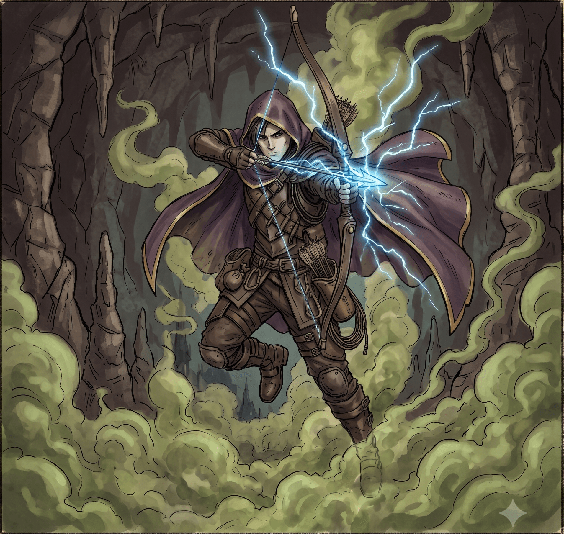 Erevyn using his Cloak of Lightning.