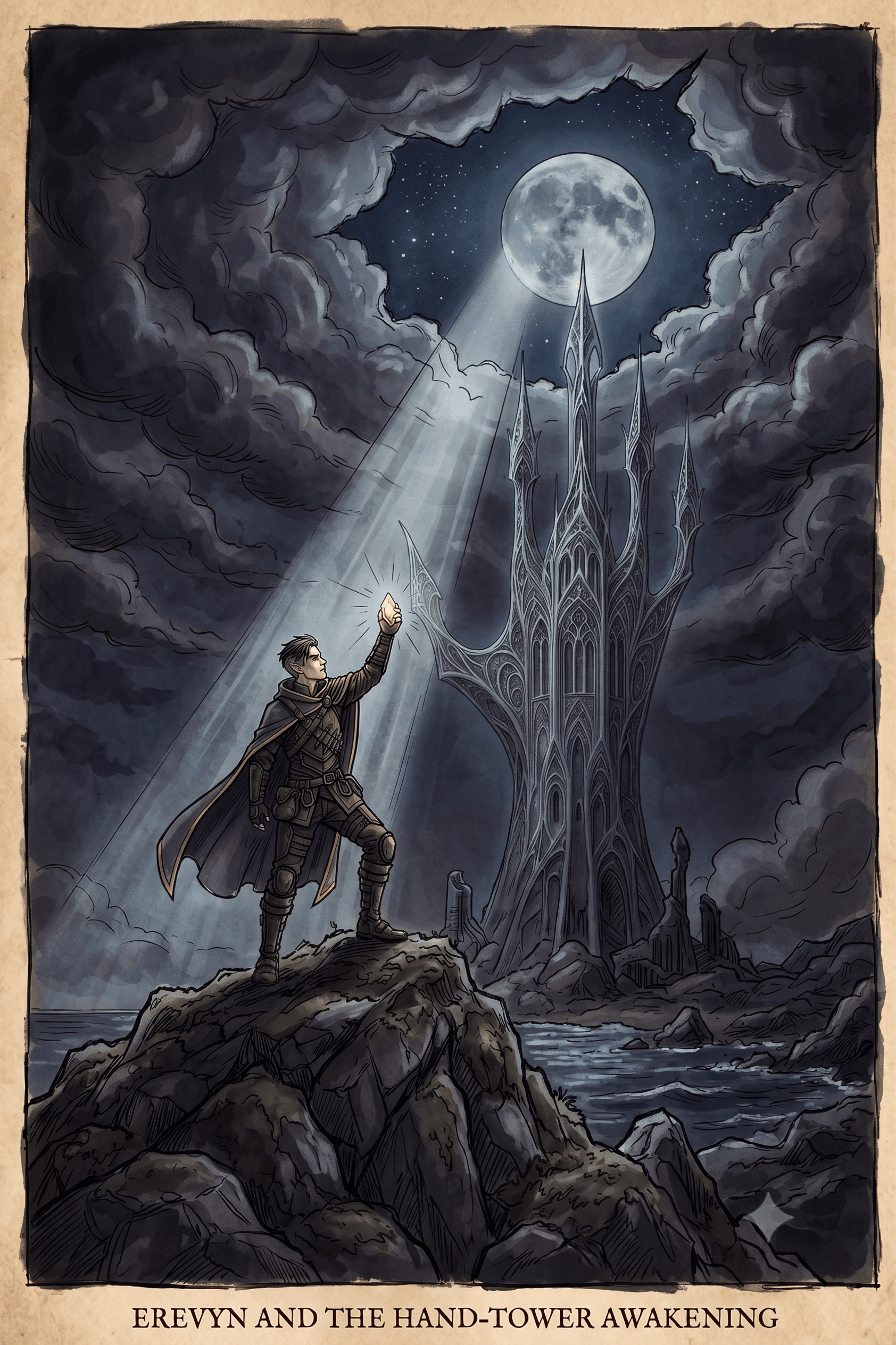 Erevyn holds aloft the Heartstone.